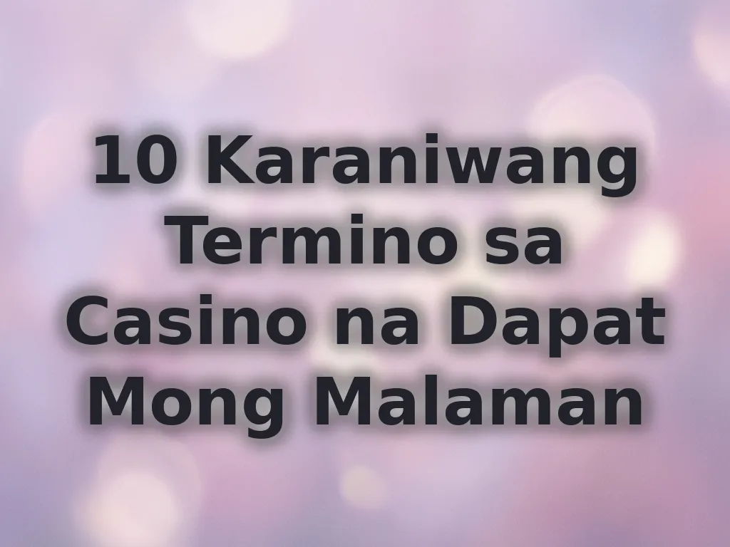 Betting Glossary